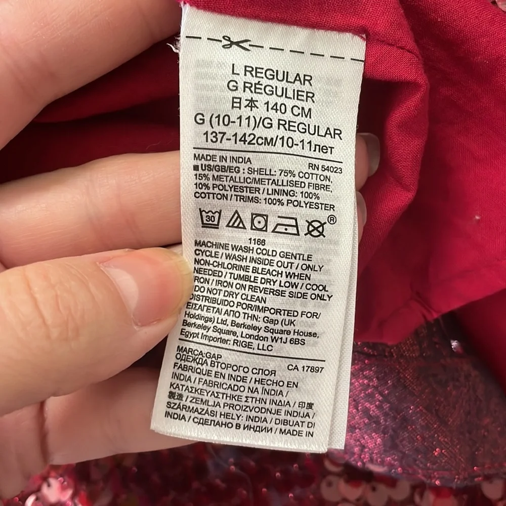 GAP sequin red dress NWOT